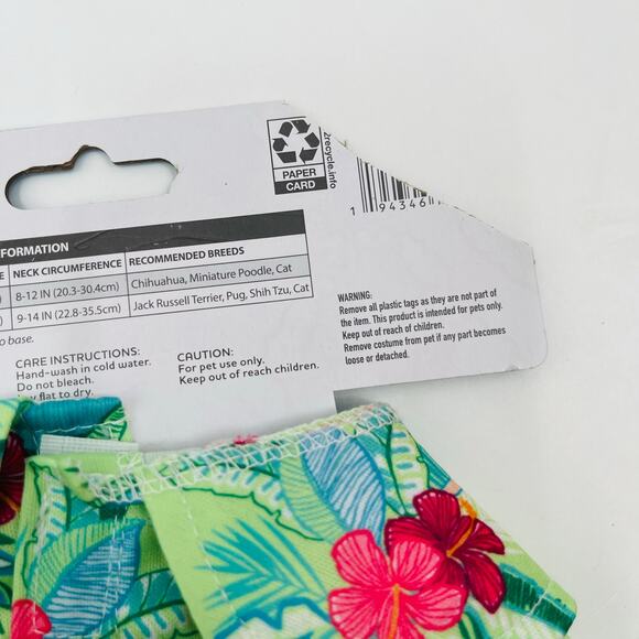 VIBRANT LIFE Pet Apparel Hawaiian Shirt Size Extra Small NWT For Dogs 5-10lbs - Picture 7 of 14